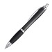 Stylo transparent avec clip en métal argenté, stylo bille Werbung