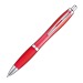 Stylo transparent avec clip en métal argenté Geschäftsgeschenk