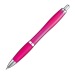 Stylo transparent avec clip en métal argenté, stylo bille Werbung