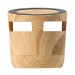 Enceinte en bois 3W avec chargeur sans fil Geschäftsgeschenk