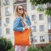 Umhängetasche aus Ökotex-Baumwolle Geschäftsgeschenk