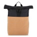 Sac à dos à roulettes en liège et R-PET 18L Geschäftsgeschenk