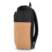 Sac à dos à roulettes en liège et R-PET 18L, sac à dos roll-top Werbung