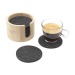 Cody felt coaster set sous-verres Geschäftsgeschenk