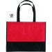 Einkaufstasche zweifarbig 38x29cm Non-Woven, Messetasche Werbung