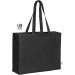 Sac en coton bio 220g à soufflet, Tote bag Werbung