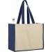 Sac shopping en coton et jute sunset, Sac en toile de jute Werbung
