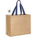 Sac shopping jute avec anses de couleur paros, Sac en toile de jute Werbung