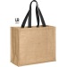 Sac shopping jute avec anses de couleur paros Geschäftsgeschenk