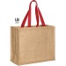 Sac shopping jute avec anses de couleur paros, Sac en toile de jute Werbung