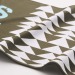 Echarpe de supporter quadri en maille de polyester Geschäftsgeschenk