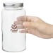 Bocal en verre à vis pour aliments secs 800ml, bocal Werbung