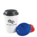 Tasse à café à emporter en plastique à double paroi 340ml/12oz ** Geschäftsgeschenk