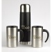 Werbegeschenke ACON Thermoskanne 500 ml und 2 isothermische Tassen 280 ml, Isolierender Reisebecher Werbung