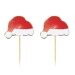 Pics à cocktail bonnet de Noël x10, bonnets de père-noël Werbung