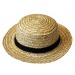 Chapeau canotier guinguette paille luxe, chapeau de paille Werbung