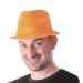 Borsalino sequin néon orange, chapeau Borsalino Werbung