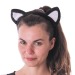 KOPFBÜGEL KATZE WEISS UND SCHWARZ SAMT Geschäftsgeschenk