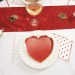 ASSIETTES COEUR ROUGE ET OR 19CM X 8 Geschäftsgeschenk