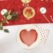 ASSIETTES COEUR ROUGE ET OR 19CM X 8, coeur  Werbung
