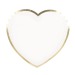 ASSIETTES COEUR ROUGE ET OR 19CM X 8, coeur  Werbung