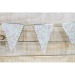 SHABBY-WIMPELGIRLANDE 3M, Papierwimpelgirlande Werbung
