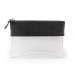 Trousse zippée transparente 225x160x20mm en PU, Trousse transparente Werbung