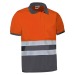 Hochsichtbares Polo-Shirt mit kurzen Ärmeln, Warnweste Werbung