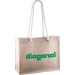 Sac en jute et corde 40x16x32cm, Sac en toile de jute Werbung