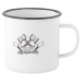 TASSE FIELD BLANCA, Tasse und Becher aus Metall Werbung