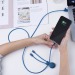 Umweltfreundliches 1-m-Kabel mit doppeltem Eingang, Ladekabel Werbung