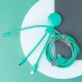 Umweltfreundliches 1-m-Kabel mit doppeltem Eingang, Ladekabel Werbung