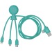 Mr Bio Long - Câble d'1M avec une double entrée type C/USB, câble de chargement Werbung