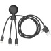 Mr Bio Long - Câble d'1M avec une double entrée type C/USB Geschäftsgeschenk