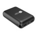 Gomu - batterie powerbank 10,000 mah 2 usb-ports + 1 usb-c, ultrakompakt, finish Geschäftsgeschenk