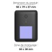 Batterie de secours ultra slim rétro-éclairée 10 000mAh noire, Batterie de secours ou powerbank Werbung