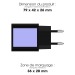 Prise secteur USB-C 15W USB-A, chargeur mural Werbung