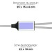 Câble de charge 4 en 1 20W en matériaux recyclés - Silver, câble de chargement Werbung