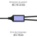 Câble de charge 4 en 1 20W en matériaux recyclés - Noir, câble de chargement Werbung