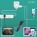 Adaptateur universel de voyage avec sorties USB-C et USB-A - Blanc, prise électrique universelle et adaptateur universel de voyage Werbung