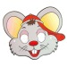 Maske aus Pappe Kind, Wolf und Maske Werbung