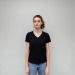 T-Shirt für Frauen V-Ausschnitt, T-Shirt mit V-Ausschnitt Werbung