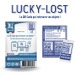 LUCKY-LOST-Paket 2 selbstklebende QR-Codes und 1 PVC-Badge gratis Geschäftsgeschenk