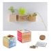 Pot cube bois mini avec aimant - Bulbes de trèfle à 4 feuilles, trèfle à 4 feuilles Werbung