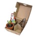 Coffret cadeau de Noël - Pots en argile, moules à pâtisserie en chocolat Père Noël et sapin de Noël Geschäftsgeschenk