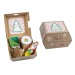Coffret cadeau de Noël - Pots en terre et chocolat Père Noël Geschäftsgeschenk