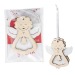 Étoile en feutrine et en bois à suspendre Geschäftsgeschenk