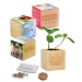 Pot cube - Bulbes de trèfle à 4 feuilles Geschäftsgeschenk