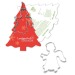 Rezeptbuch Weihnachten, Tannenbaum, mit Kuchenform Tannenbaum - Standarddesign Geschäftsgeschenk