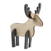 Grußkarte mit Puzzle aus Holz und Filz -Standarddesign - Weihnachtsmann Geschäftsgeschenk